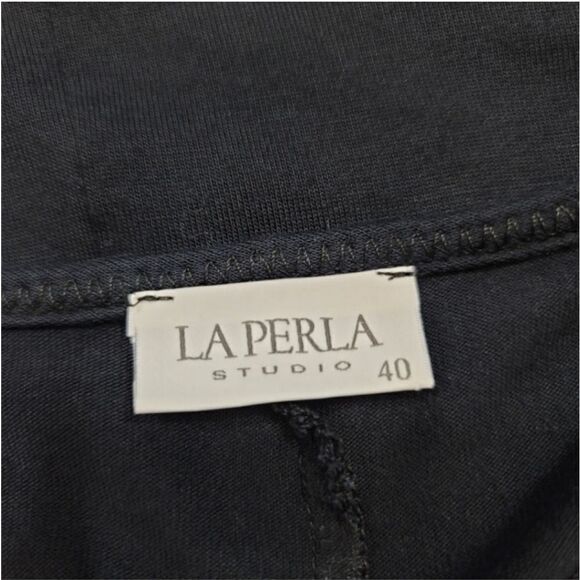 La Perla Studio Modal Jersey Knit Nightgown Sleep Dress in Navy Blue Size 40/Med - Picture 8 of 13